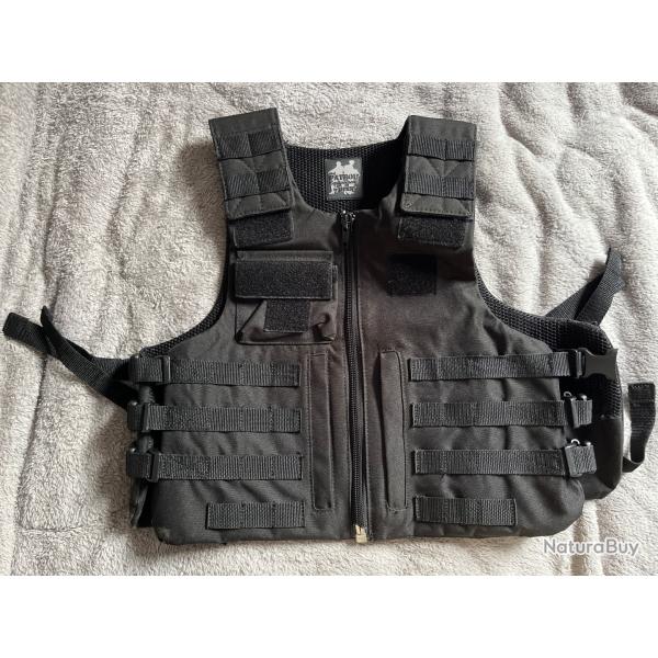 Gilet pare-balles / housse gilet pare-balles / porte plaques PATROL avec fermeture �clair