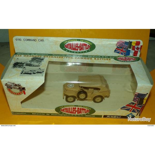 SOLIDO 1/50 : COMMAND CAR , U.S� WWII , NUMERO 6110 , NEUF ,SUPERBE , FABRICATION FRANCAISE SOLIDO E