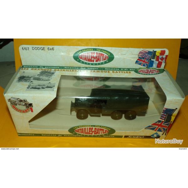 SOLIDO 1/50 : DODGE 6 X 6 BACHE , U.S� WWII , NUMERO 6017 , NEUF ,SUPERBE , FABRICATION FRANCAISE SO