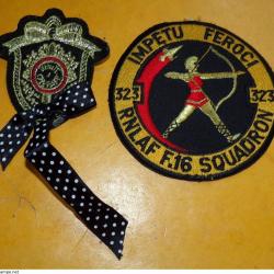 This is a very special AIR COMBAT COMMAND FIGHTING FALCON F16 DEMO TEAM BasePX SSI (Shoulder Sleeve