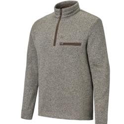 Pull marbois polaire chin&eacute;e - Cendre