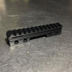 Rail 11 mm vers picatinny pent&eacute; 50 Moa &agrave; &eacute;jection lat&eacute;rale