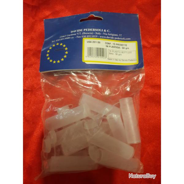 13 dosettes �prouvettes poudre noir pedersoli