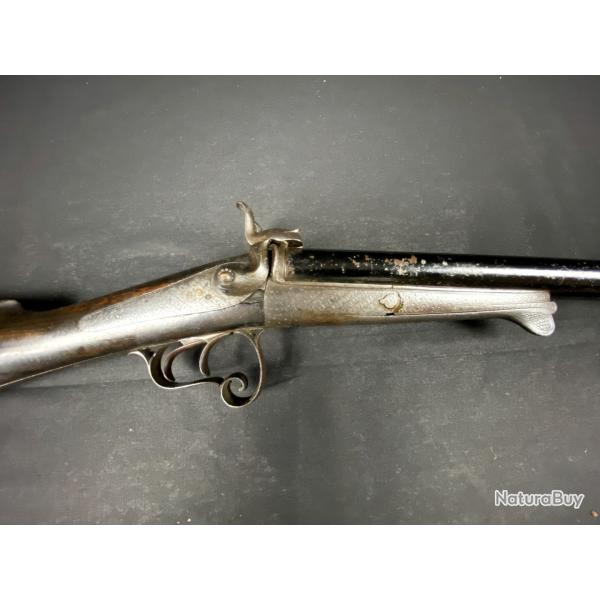 Fusil juxtapos� � broche calibre 20 - E. Bernard Canonnier Brevet� - Li�ge - XIXe