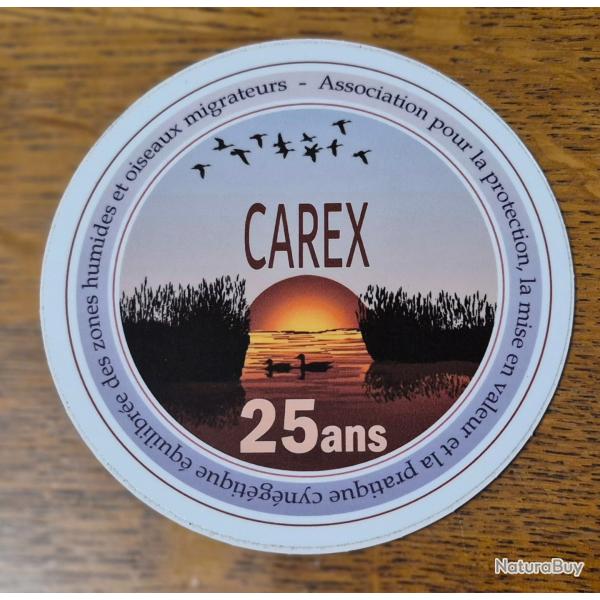Autocollant chasse , gibier d'eau , carex