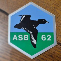 Autocollant chasse  , gibier d'eau ,  asb 62