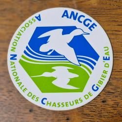 Autocollant chasse  , gibier d'eau ,  ancge , france.
