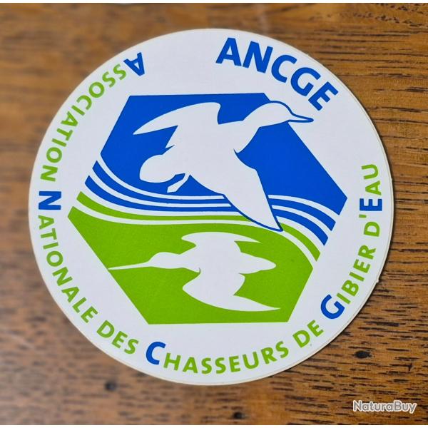 Autocollant chasse  , gibier d'eau ,  ancge , france.
