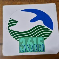 Autocollant chasse  , gibier d'eau ,  canard 1 ,becassine