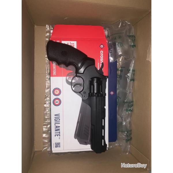 Crosman Vigilante 3,9j pistolet � plombs 4,5mm + Boite neuve 50 Plombs Explosifs Kvintor Blick 4,5mm