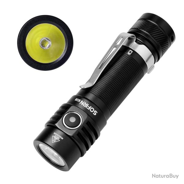 Lampe Torche SC18 1800lm Rechargeable USB C Tactique EDC Port�e 217m Sofirn