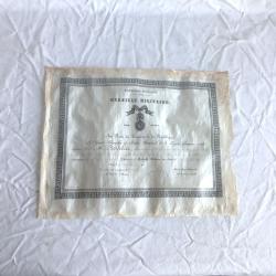 Ensemble dipl&ocirc;me & m&eacute;daille - FR361007b   M&eacute;daille Militaire