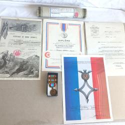 Lot dipl&ocirc;me - FR423839a Dipl&ocirc;me et d&eacute;coration AFN, 31&deg;BCP