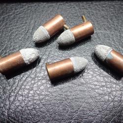 Lot de 5 cartouches &agrave; broche 9 mm