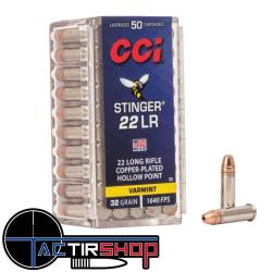 Munitions CCI Stinger 22lr 32gr boites de 50