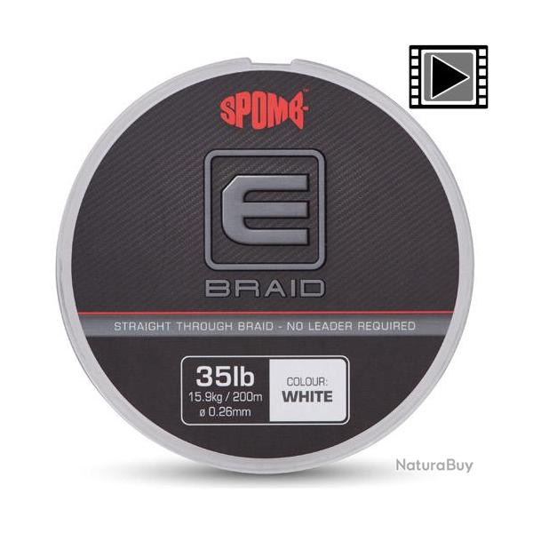 Tresse Spomb E White 0.26mm 200m