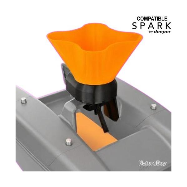 Epandeur Bait Boat Pod WUBS pour Deeper Spark Orange