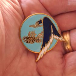 INSIGNE ECOLE DE L' AIR SALON DE PROVENCE ( MODELE ANCIEN EMAIL GRAND FEU )