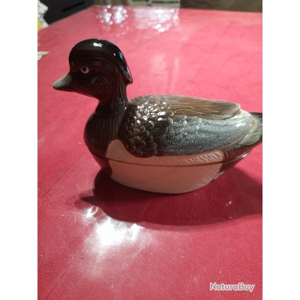 CANARD EN FAIENCE VIDE POCHE OU AUTRE "Sign�"