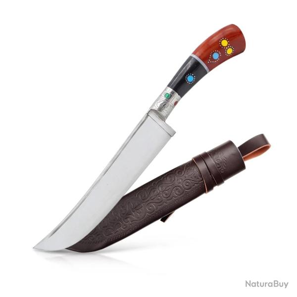 Couteau de cuisine ouzb�ke traditionnel Pchak Manche Marron