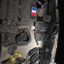 Lot complet d'&eacute;quipements airsoft