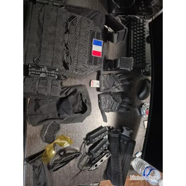 Lot complet d'�quipements airsoft