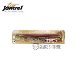 Baguette de Nettoyage + 3 Brosses pour Fusil Cal 12 JANUEL - Sous Blister