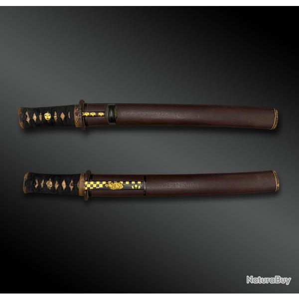 COUTEAU appel� Tanto sign� Fujiwara Kunishige Saku - Japon - P�riode Edo (1603-1868)