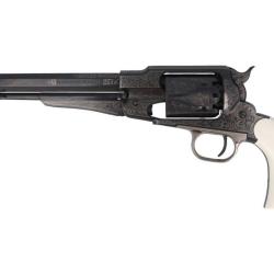Revolver &agrave; poudre noire PIETTA Remington 1858 New Army Laser Deluxe grav&eacute; .44