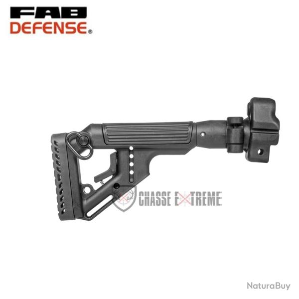 Crosse Tactique Pliable Noire FAB DEFENSE pour MP5