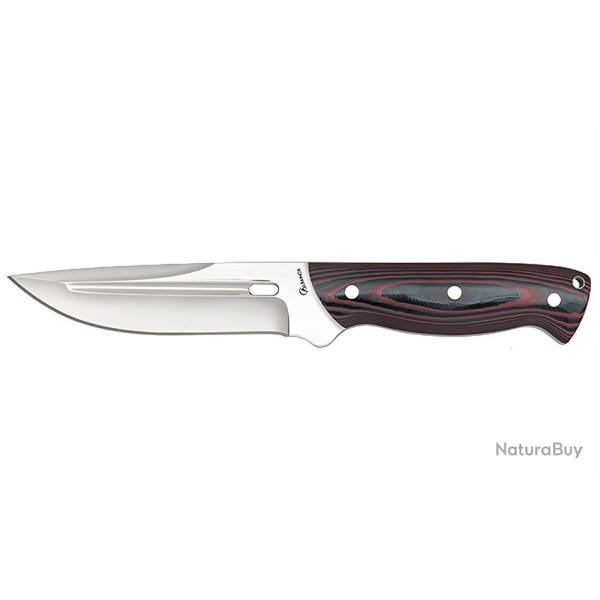Couteau lame fixe Albainox micarta + �tui cuir