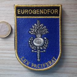 &eacute;cusson EuroGendFor Force gendarmerie europ&eacute;enne badge