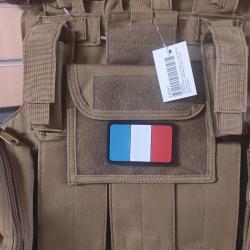 Patch velcro France arm&eacute; pvc