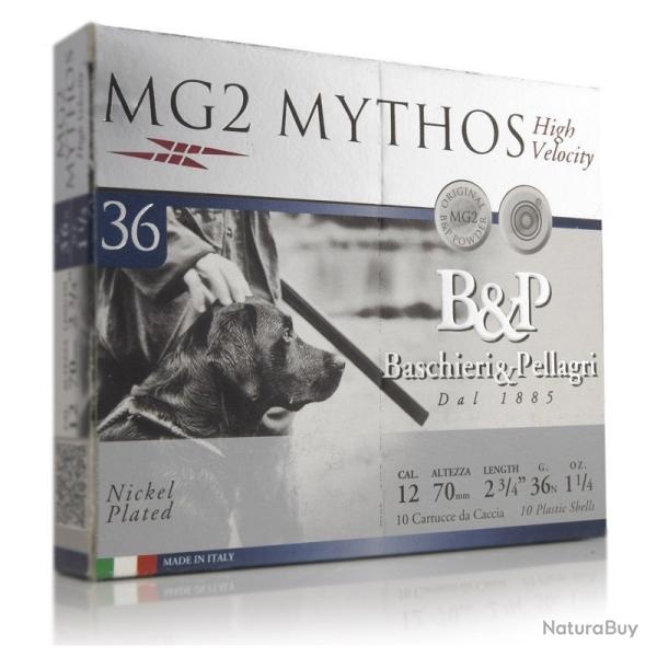 WAHOO !! LOT DE 5 BOITES DE 10 CARTOUCHES B&P MG2 MYTHOS 36 HV CALIBRE 12 - 36G