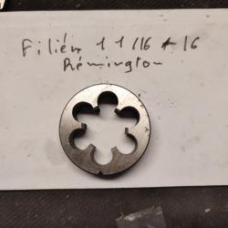 Fili&egrave;re 11/16-16 , pour filetage canon Remington 700 et XP-100