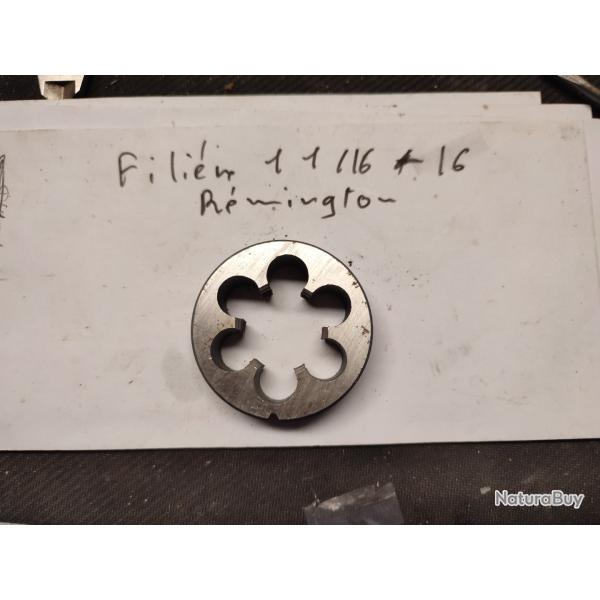 Fili�re 11/16-16 , pour filetage canon Remington 700 et XP-100