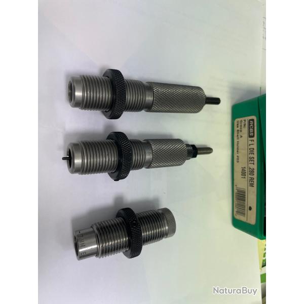 Jeux d'outils RCBS 14001 280 remington + sertisseur lee factory crimp die 280 remington