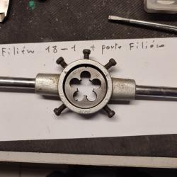Fili&egrave;re  18/1 et fili&eacute;re ,pour filetage de canon syst&egrave;me m&eacute;trique ,europ&eacute;en
