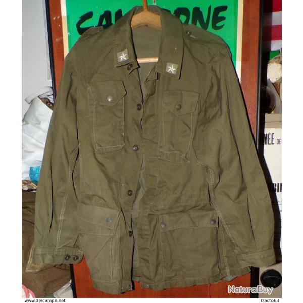 VESTE DE TREILLIS MILITAIRE DE L'ARMEE ITALIENNE 1979, TAILLE M SOIT 39-40� , BON ETAT VOIR PHOTOS�