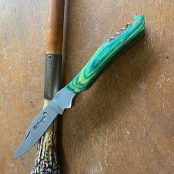 COUTEAU LE BOUGNA BOIS BOIS STAMINA VERT TIRE BOUCHON   2026 6
