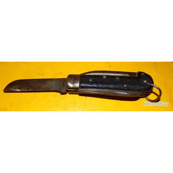 ARMEE ITALIENNE WWII COUTEAU PLIANT DE POCHE , NUMERO TROIS, FABRICATION ITALIENNE CORICAMA ,  ETAT�
