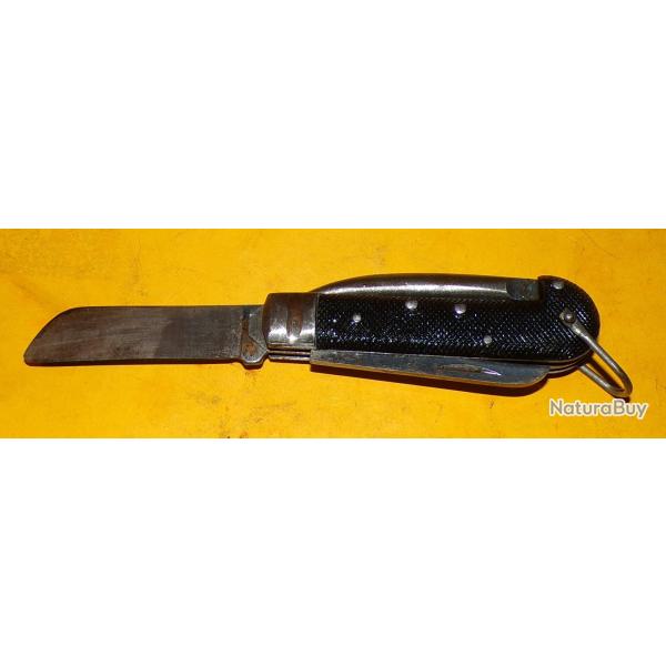 ARMEE ITALIENNE WWII COUTEAU PLIANT DE POCHE , NUMERO CINQ , FABRICATION ITALIENNE ,  ETAT� VOIR PHO