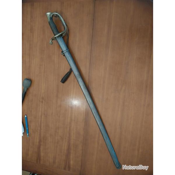 Sabre officier d'infanterie mod�le 1855 avec fourreau et dragonne. Dipp ? � Andlau