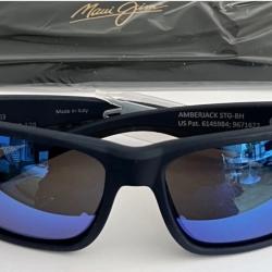 LUNETTE DE SOLEIL NEUVE HOMME MARQUE MAUI JIM @ AMBERJACK @ SUNGLASSES PRIX NEUF 245�