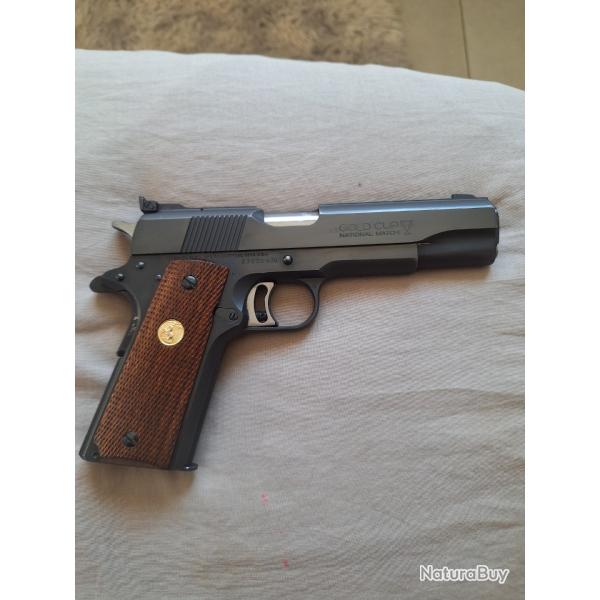 Pistolet colt 1911 gold cup national match  blued