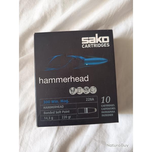 Sako Hammerhead 300win mag 220gr 14,3g bo�te de 10