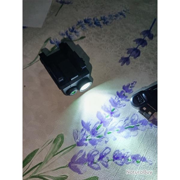 Lampe laser vert rechargeable - Defentac