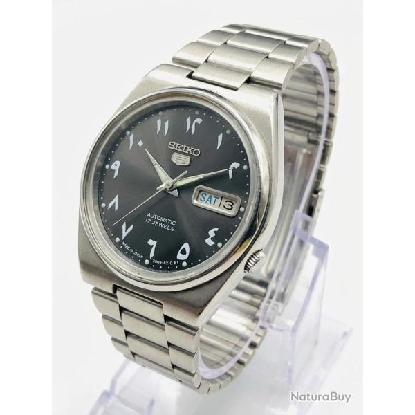 Montre Seiko 5 Automatique Cadran Noir Chiffres Arabes - calibre 7009 - tr�s bon �tat
