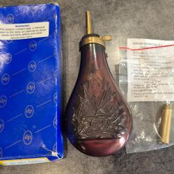 Poire poudre noire DP523 COLT Pattern cal. 44 + embout cal.50 Davide Pedersoli