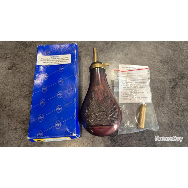 Poire poudre noire DP523 COLT Pattern cal. 44 + embout cal.50 Davide Pedersoli